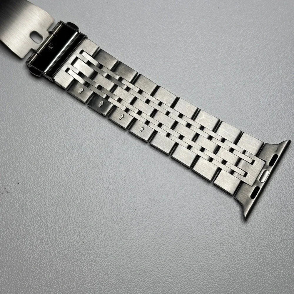 Two Tone Silver‎ Gold Stainless Steel Jubilee Link Band for Apple Watch